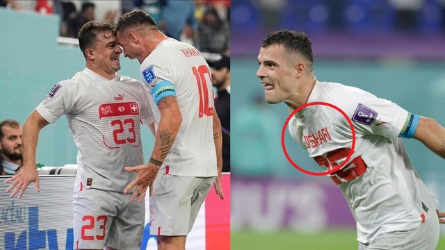 Granit Xhaka denies trying to inflame Balkan tensions with Jashiri shirt as  Switzerland qualify